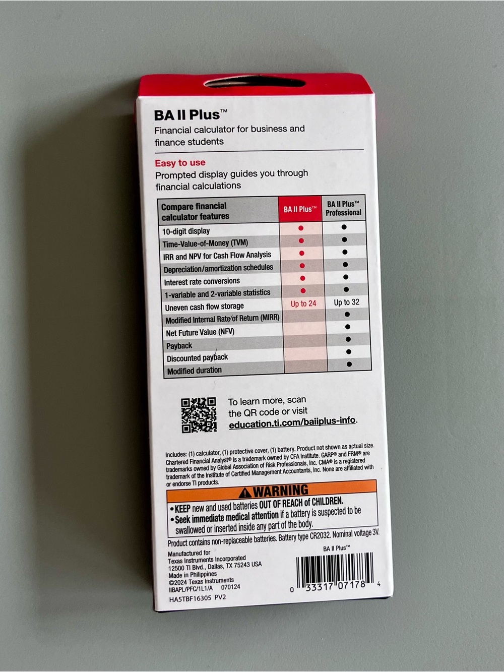 Texas Instruments BA II Plus Brand New - Picture 2 of 4